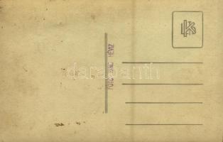 1934 Hévíz, csoportkép a fürdőben. Ring photo