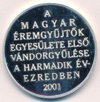 Veres Gábor (1955-) 2001. "MÉE Siófok - 31. Vándorgyűlés" Ag emlékérem (33,8g/0.925/42,5mm...