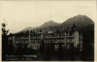 Tátraszéplak, Tatranska Polianka, Westerheim (Magas-Tátra, Vysoké Tatry); Sanatorium Dr. Guhr. / szanatórium, photo - képeslapfüzetből / from postcard booklet