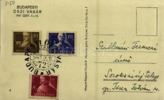 1947 Budapest, Őszi Vásár, Magyarországi Szovjet vállalatok pavilonja + So. Stpl