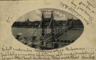 1913 Budapest, Erzsébet híd Virágos Budapest