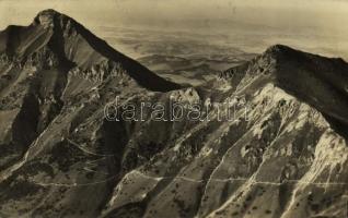 1952 Tátra, Bélai-Tátra, Belianske Tatry; Zdiarske Vidly, Siroká a Hlúpy / Sirató, Siroká és Bolond Gerő / mountains (ragasztónyom / gluemark)