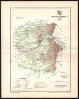 1897 Ugocsa vármegye térképe, tervezte: Gönczy Pál, kiadja: Posner Károly Lajos és Fia, 24×29 cm