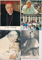 14 db MODERN vallásos motívum képeslap: pápák, papok, bíborosok / 14 modern religious motive postcards: popes, priests and bishops
