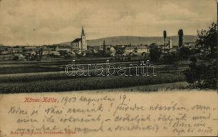 1903 Köveskál, Köves-Kálla; látkép, templomok. Balázsovich Gyula fényképész kiadása (EK)