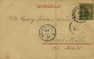 1903 Köveskál, Köves-Kálla; látkép, templomok. Balázsovich Gyula fényképész kiadása (EK)