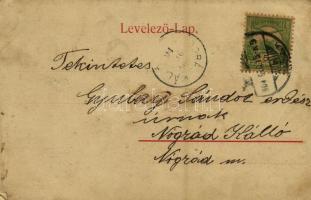 1904 Eger, Egri vár. "Baross" kiadása (EK)