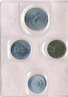 1977. 2f-10Ft (9xklf) "Magyar Népköztársaság" forgalmi érméi sötétzöld műbőrtokban T:1