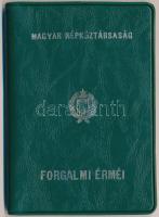 1977. 2f-10Ft (9xklf) "Magyar Népköztársaság" forgalmi érméi sötétzöld műbőrtokban T:1