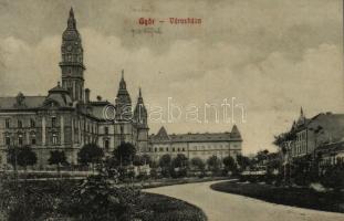 1910 Győr, Városháza. Herman Izidor kiadása