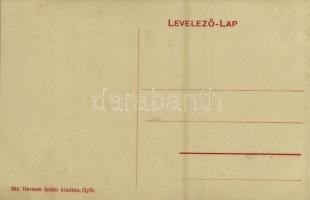 1910 Győr, Városháza. Herman Izidor kiadása