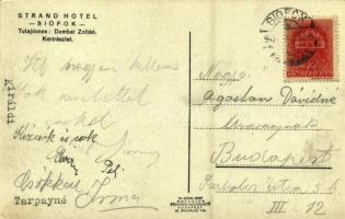 Siófok, Strand Hotel, szálloda kertje. Tulajdonos Dombai Zoltán