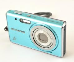 Olympus FE-4020 14 MP digitális kamera 4x optikai zoommal, 2 GB memóriakártyával, töltővel, tokkal, működik, külsején kopásnyomokkal