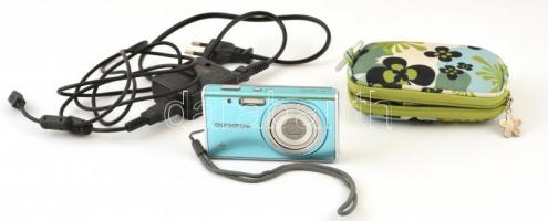 Olympus FE-4020 14 MP digitális kamera 4x optikai zoommal, 2 GB memóriakártyával, töltővel, tokkal, ...