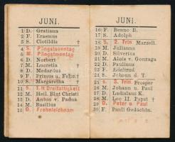 1876 Zsebnaptár, külsején Adelina Patti spanyol operaénekes és Felekyné Munkácsy Flóra színésznő kép...