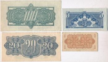 Csehszlovákia 1944. 1K + 5K + 20K + 100K T:II,III
Czechoslovakia 1944. 1 Koruna + 5 Korun + 20 Koru...