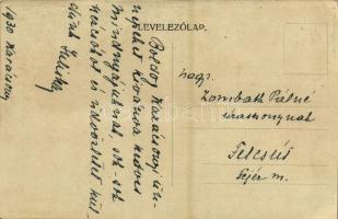 1930 Boldog Karácsonyi Ünnepeket! / Christmas greeting art postcard s: Árkay Tessza (EK)