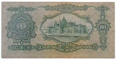 1929. 10P "Deák Ferenc" "B369 051527" T:III tűlyuk
 Hungary 1929. 10 Pengő &quo...