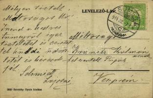 1914 Sümeg, Ferenciek tere, vár. Beretzky Gyula kiadása