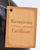 1956 Tokaji aszú, 5 puttonyos, édes fehérbor, javított fa dísztokban, 0,5 l díszcsomagolásban, tanús...