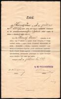 1913. Bp., M. Kir. Postatakarékpénztári hivatali eskü