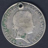 Ausztria/magyar verdejel 1842B 20Kr Ag I.Ferdinánd T:3/4+ ly