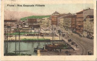 Fiume, Rijeka; Riva Emanuele Filiberto / port, quay (EK)
