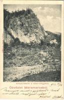 1903 Visóvölgy, Valea Viseului (Máramaros); szikla részlet / rock (EK)