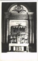 Rozsnyó, Roznava; Szent Néti új oltára a székesegyházban / cathedral interior, altar