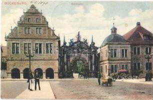 1906 Bückeburg, Schlosstor / castle gate (EK)
