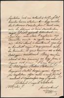 1886 Szél Kálmán (1838-1928) nagyszalontai esperes, Arany János vejének szóló levél rokonától, lánya...