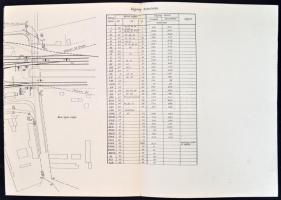 1942 Kolozsvár vasútállomás nagy méretű helyszínrajza / Cluj Railway station large plan 30x189 cm