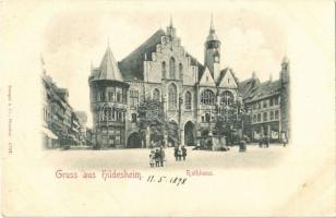 1898 Hildesheim, Rathaus / town hall, fountain (fl)