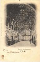1898 Hildesheim, Inneres des Rathauses / town hall, interior (fl)