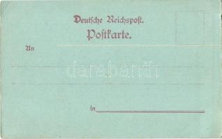 1898 Hannover, Friedrichswall mit Ebhardtbrunnen / statue, monument, fountain, winter. Phot. u. Verl...