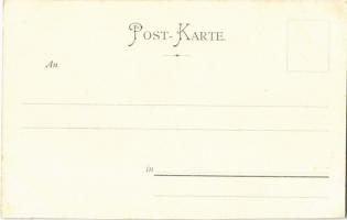 1898 Mannheim, Die Neckarbrücke / bridge. Verlag v. Edm. von König (cut)