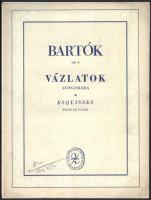 Bartók Béla 4 műve:
Mikrokozmosz zongorára. I.; Vázlatok zongorára Op. 9.; Három burleszk zongorára...