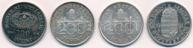 1984. 100Ft Cu-Ni "FAO - Ha kivágod, ültess is" + 1991. 100Ft Cu-Ni "II. János Pál pá...