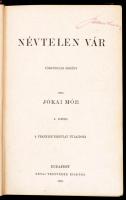 Jókai Mór: Névtelen vár. Bp., 1895. Franklin Leszik Károly féle festett, aranyozott egészvászon köté...