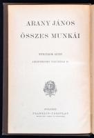 Arany János összes munkái. VIII. köt.: Aristophanes vígjátékai II. kötet. Bp., én.,Franklin. Kiadói ...