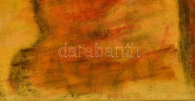 Olvashatatlan jelzéssel: Szobrász. Olaj, vászon (lyukas), keretben, 60×80 cm