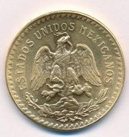 Mexikó 1947. 50P aranyozott Br hamisítványa T:2 Mexico 1947. 50 Pesos gold plated Br fake C:XF