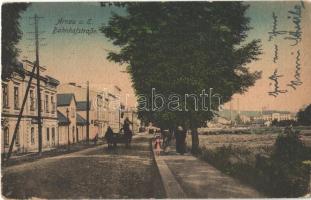 1919 Hostinné, Arnau; Bahnhofstraße / railway street (EK)