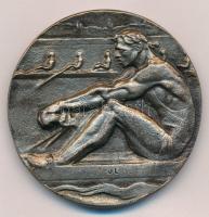 1946. "Magyar Evezős Szövetség / Országos Regatta 1946 I." Br díjérem (50mm) T:2