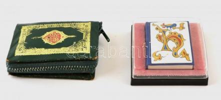 2 db minikönyv - Korán + Dr. Sikota Győző: Hollóházi porcelán. Miskolc, 1979. 19. számozott példány....