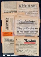 1947-1948 Vegyes újság tétel, kb. 20 db, változó állapotban, közte sérült, szakadozott, viseltes.