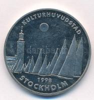 Svédország 1998. Kulturhuvudstad - 1998 - Stockholm fém emlékérem (35mm) T:1- Sweden 1998. Kulturhuvudstad - 1998 - Stockholm metal commemorative coin (35mm) C:AU