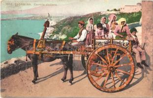 Taormina, Carretta siciliana / Sicilian cart, Italian folklore