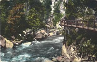 1910 Lana (Südtirol), Partie in der Gaulschlucht / Etsch Valley