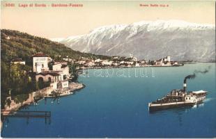 Gardone, Gardone-Fasano; Lago di Garda / Lake Garda with steamship